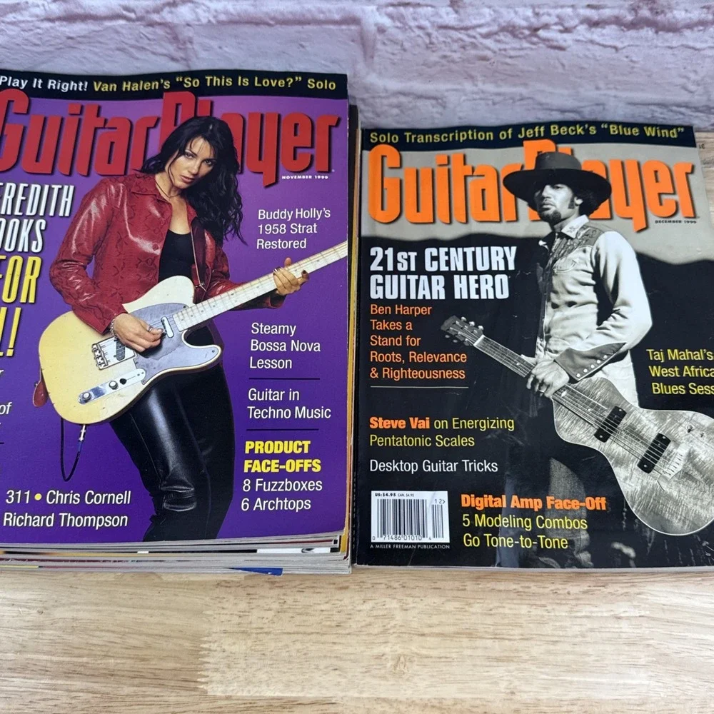 1999 Guitar Player Magazine LOT OF 12 COMPLETE SET Tom Petty Hendrix Santana - Picture 3 of 8